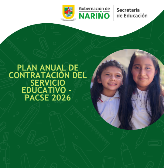 Plan Anual de Contratación del Servicio Educativo – PACSE 2026