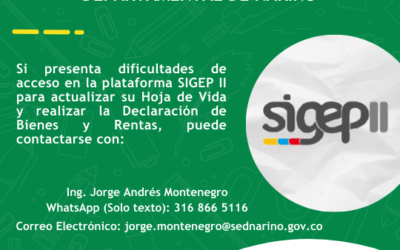 Dificultad acceso a Sigep II