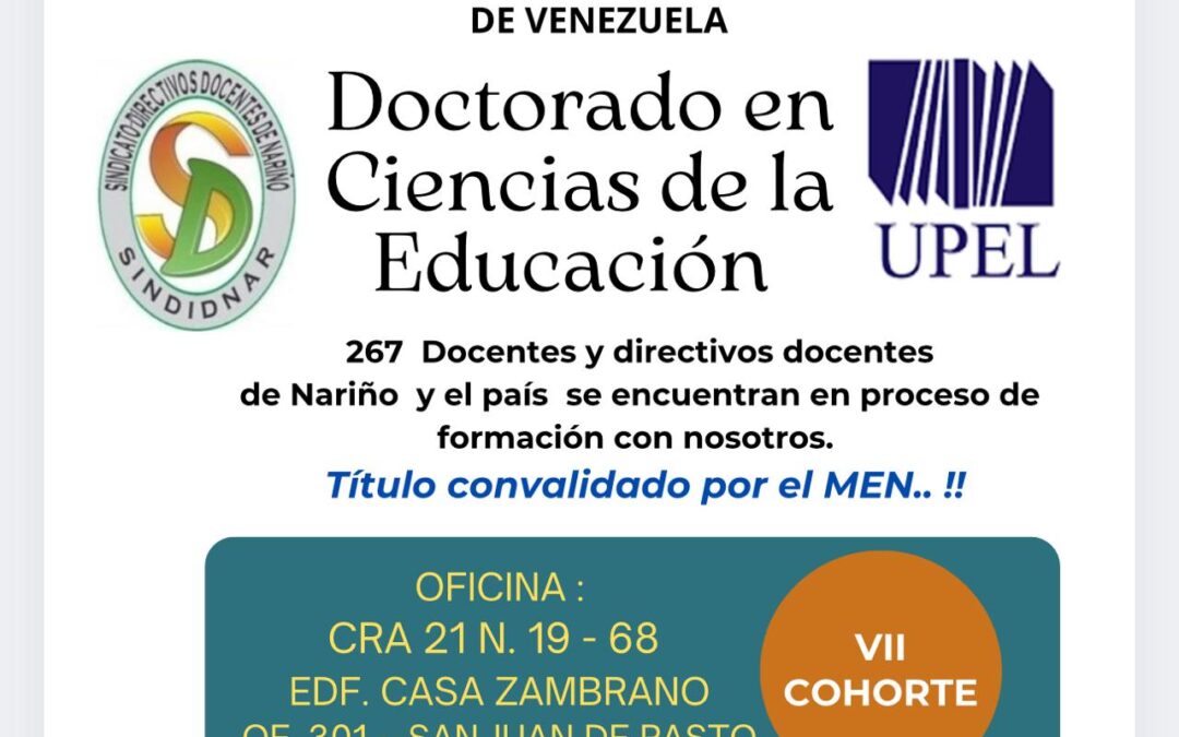 Doctorado en Ciencias de la Educación