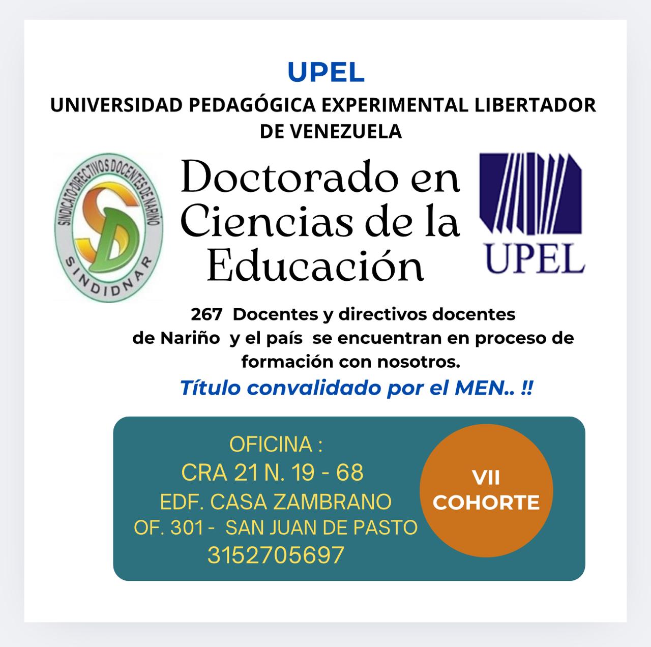 Doctorado en Ciencias de la Educación