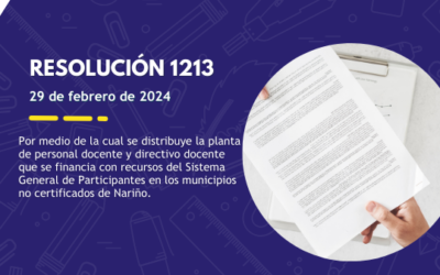 Resolución No. 1213 del 29 de febrero de 2024