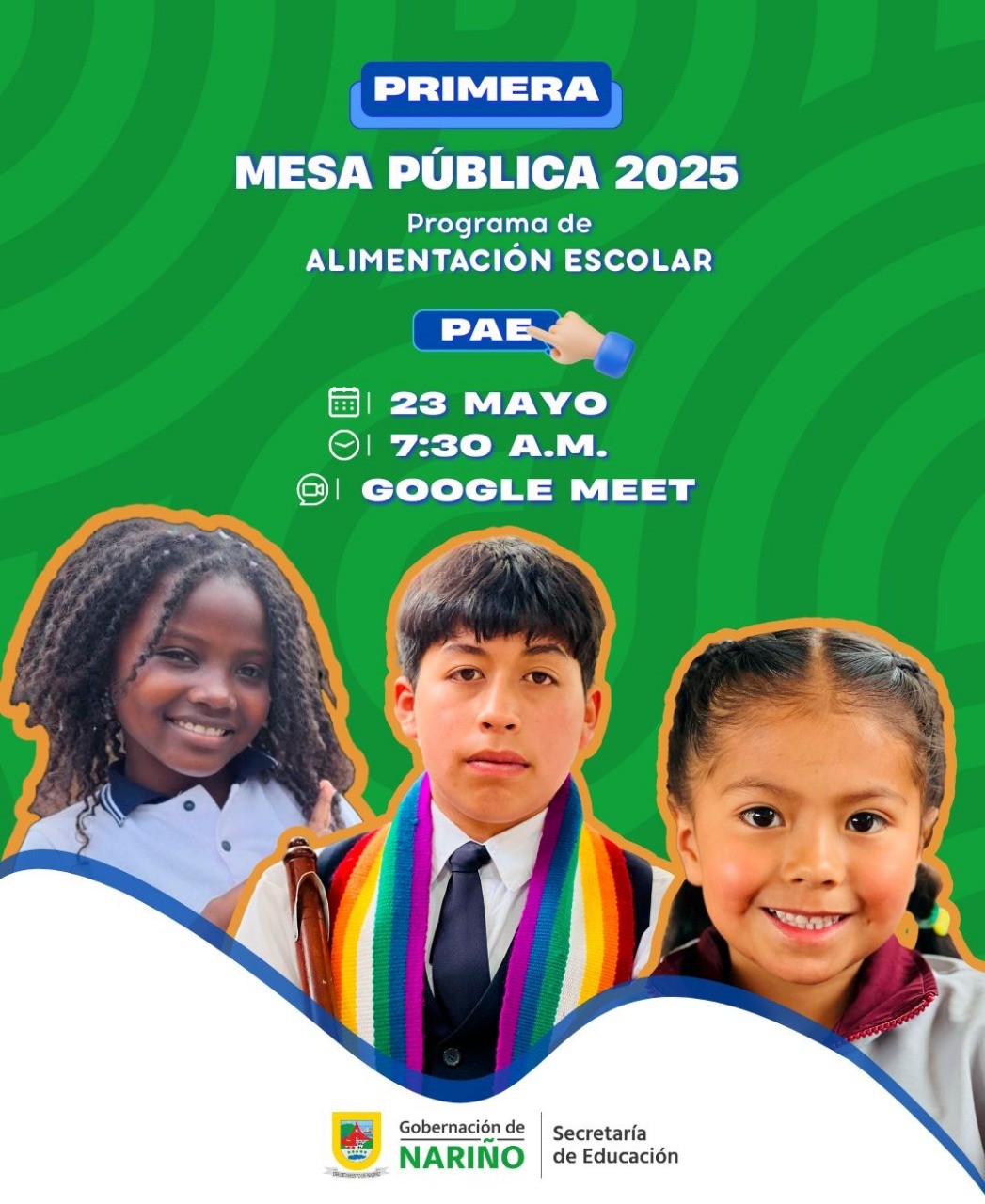 Primera Mesa Pública 2025 del Programa de Alimentación Escolar (PAE)